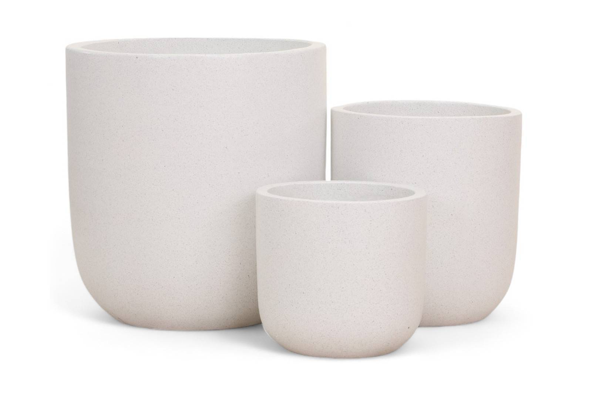 Donica na taras 10843 biała 44 cm