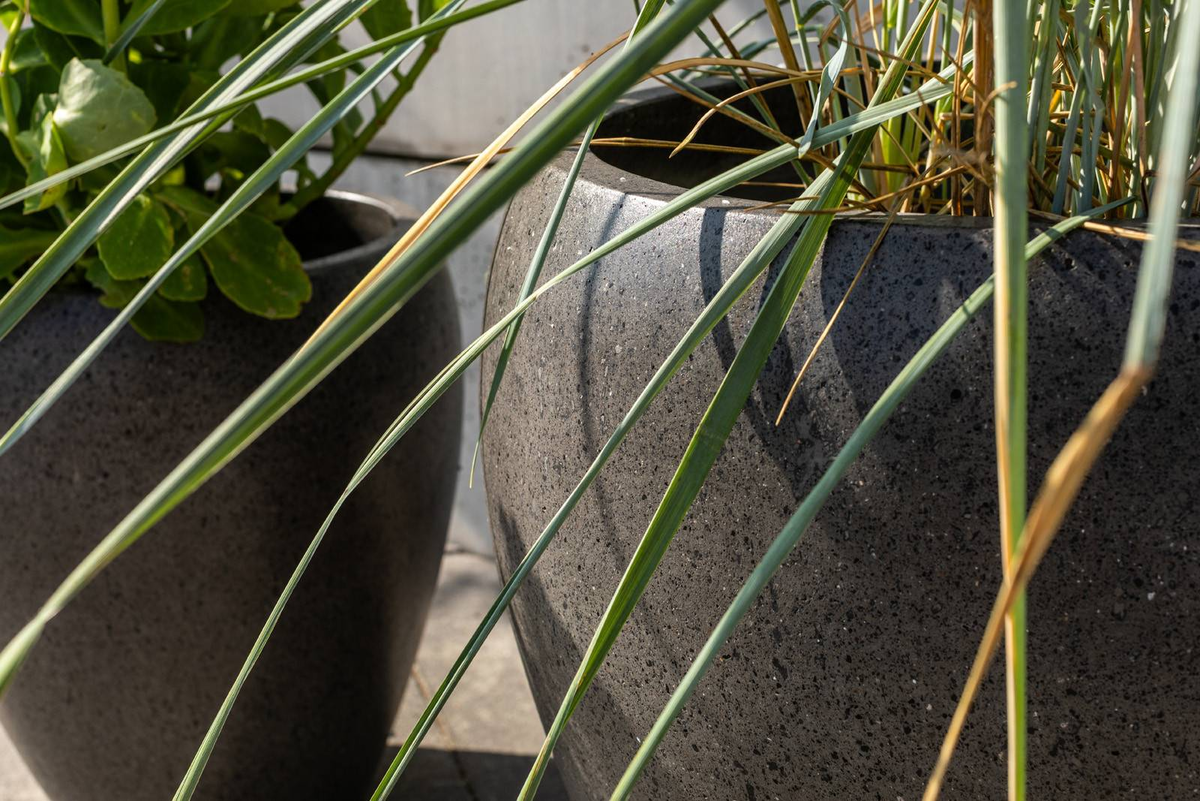 Donica na taras 10845 szara 42 cm