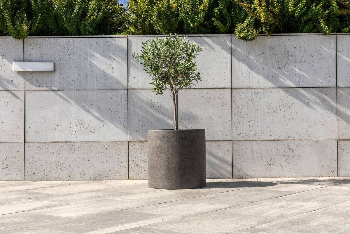 Donica na taras 10846 szara 50 cm