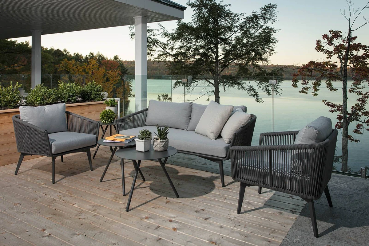 Stolik kawowy tarasowy DJ ⌀50 antracyt