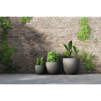 Donica na taras 10843 biała 44 cm