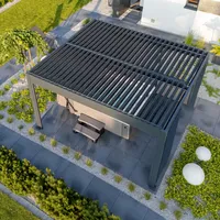 Elektryczna pergola tarasowa PRIME z oświetleniem LED 4x4m