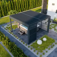 Elektryczna pergola tarasowa PRIME z oświetleniem LED 4x4m