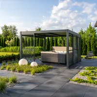 Elektryczna pergola tarasowa PRIME z oświetleniem LED 4x4m