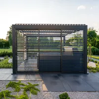 Elektryczna pergola tarasowa PRIME z oświetleniem LED 4x4m