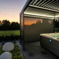 Elektryczna pergola tarasowa PRIME z oświetleniem LED 4x4m