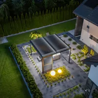 Elektryczna pergola tarasowa PRIME z oświetleniem LED 4x4m