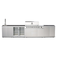 Grill ogrodowy gazowy - kuchnia BBQ ETNA PRO 6-palnikowa