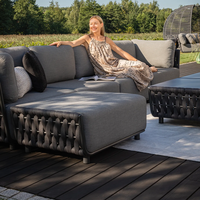 Pufa do siedzenia / podnóżek HUG antracyt