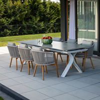 Stół ogrodowy TORO 260 - 360 cm biały