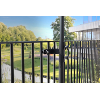 Uchwyt na parasol ogrodowy z pionowym mocowaniem do balustrad