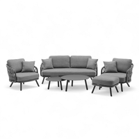 Zestaw mebli ogrodowych HARBOUR antracyt