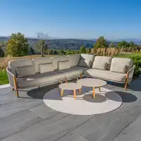 Zestaw ogrodowy narożny HAVEN mokka