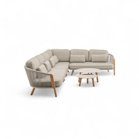 Zestaw ogrodowy narożny HAVEN mokka