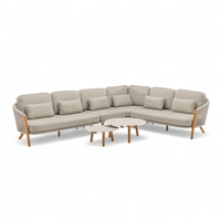 Zestaw ogrodowy narożny HAVEN mokka