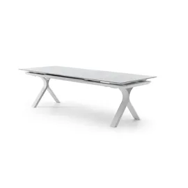 Stół ogrodowy TORO 260 - 360 cm biały