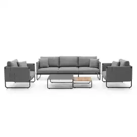 Zestaw mebli ogrodowych SODA I antracyt