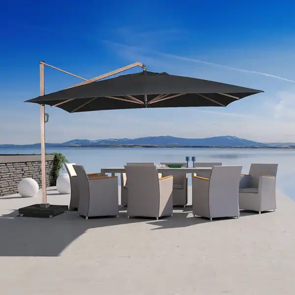 Duży parasol ogrodowy prostokątny Icon 4m x 3m OAK