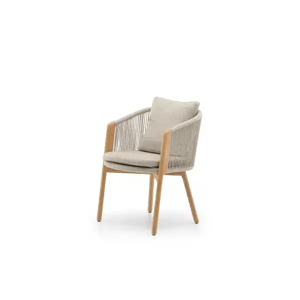 Krzesło ogrodowe HAVEN teak mokka