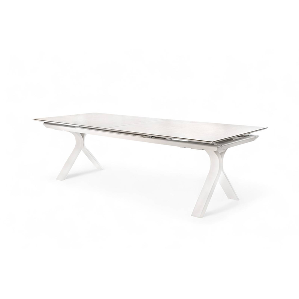 Stół ogrodowy TORO 260 - 360 cm biały