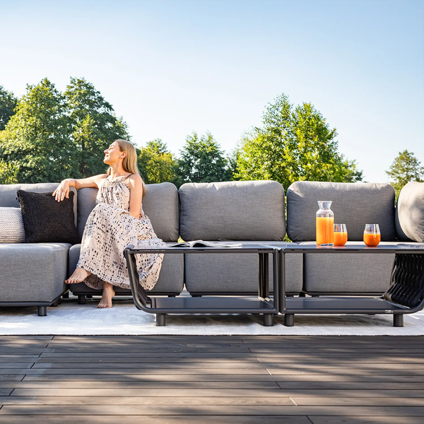 Stolik kawowy ogrodowy na taras HUG antracyt