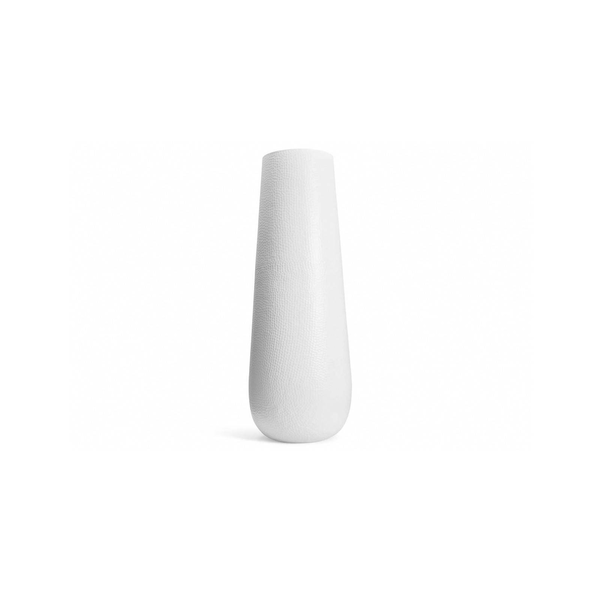 Wysoki wazon z aluminium VASI biały 120 cm