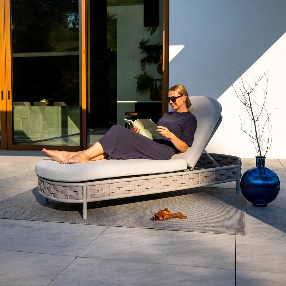 Dywan zewnętrzny Paros 160 x 200 cm piaskowy