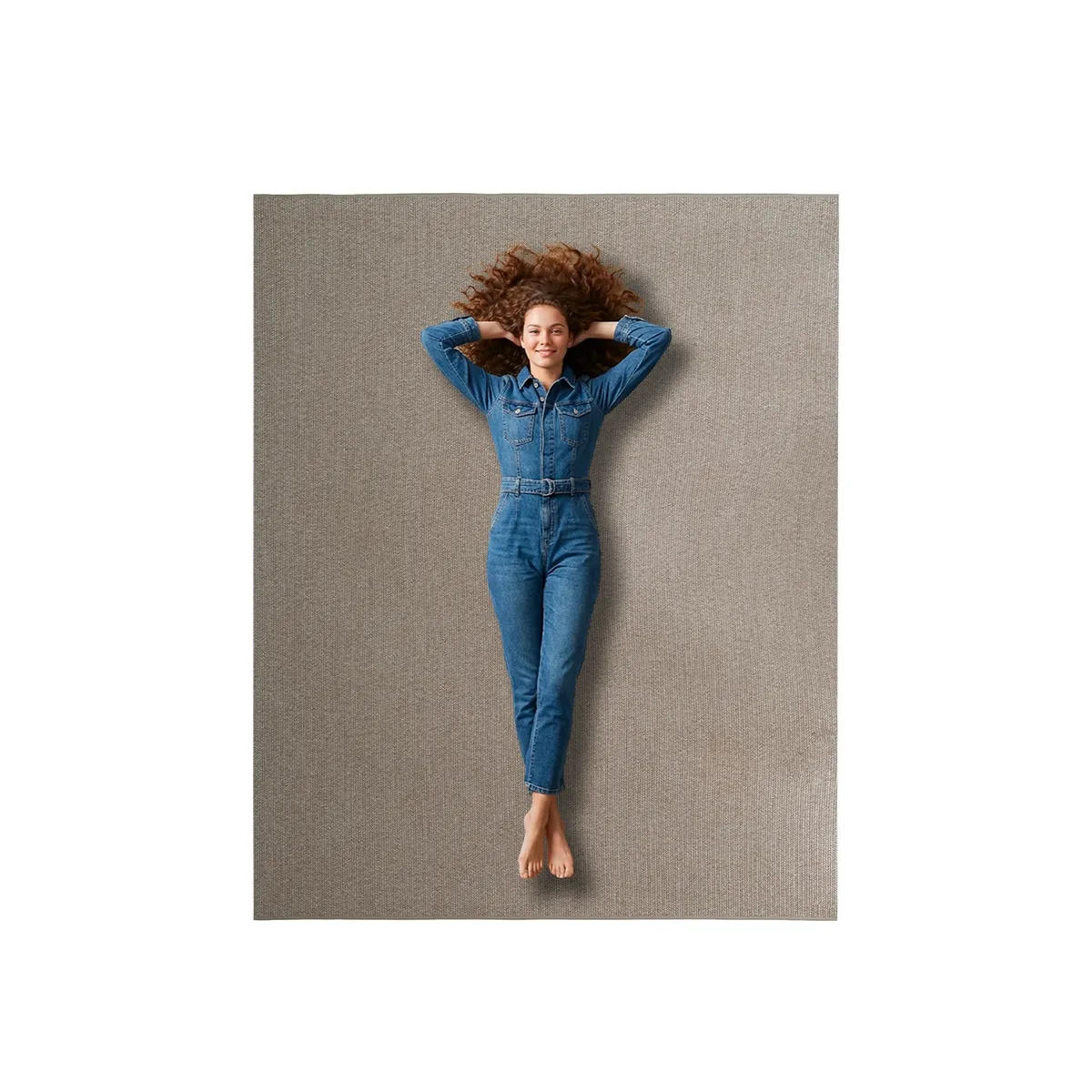 Dywan zewnętrzny Paros 160 x 200 cm piaskowy