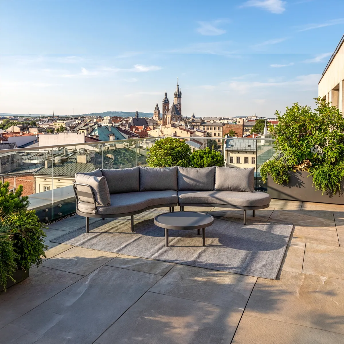 Dywan zewnętrzny Paros 200 x 300 cm jasnoszary