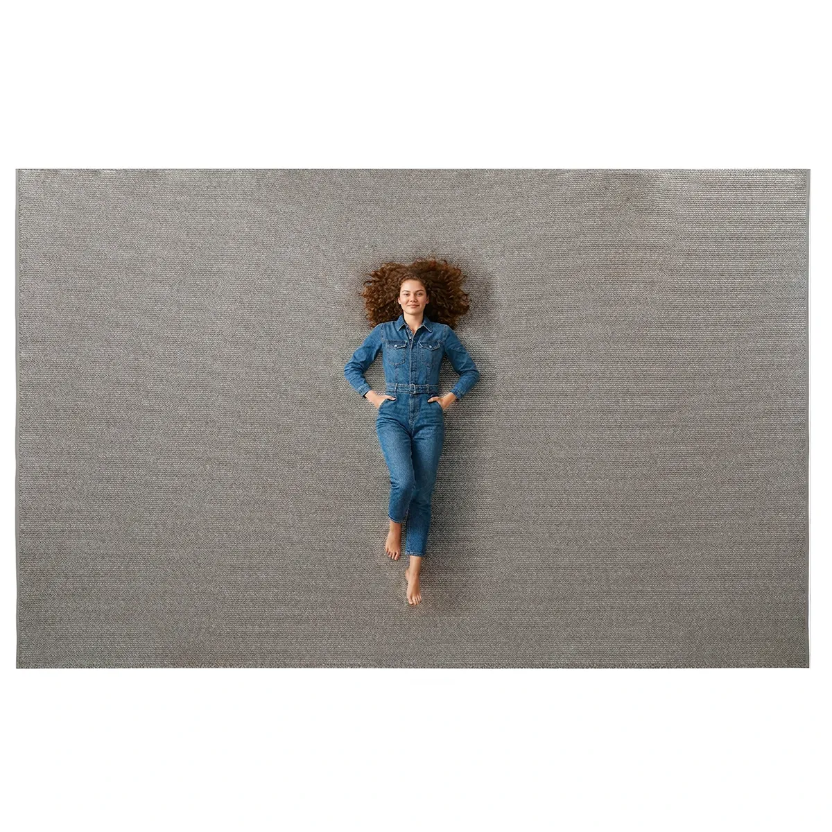 Dywan zewnętrzny Paros 300 x 400 cm jasnoszary