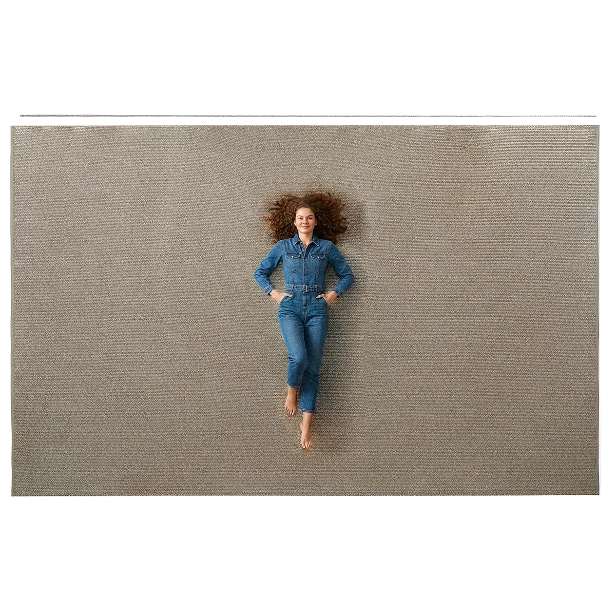 Dywan zewnętrzny Paros 300 x 400 cm piaskowy