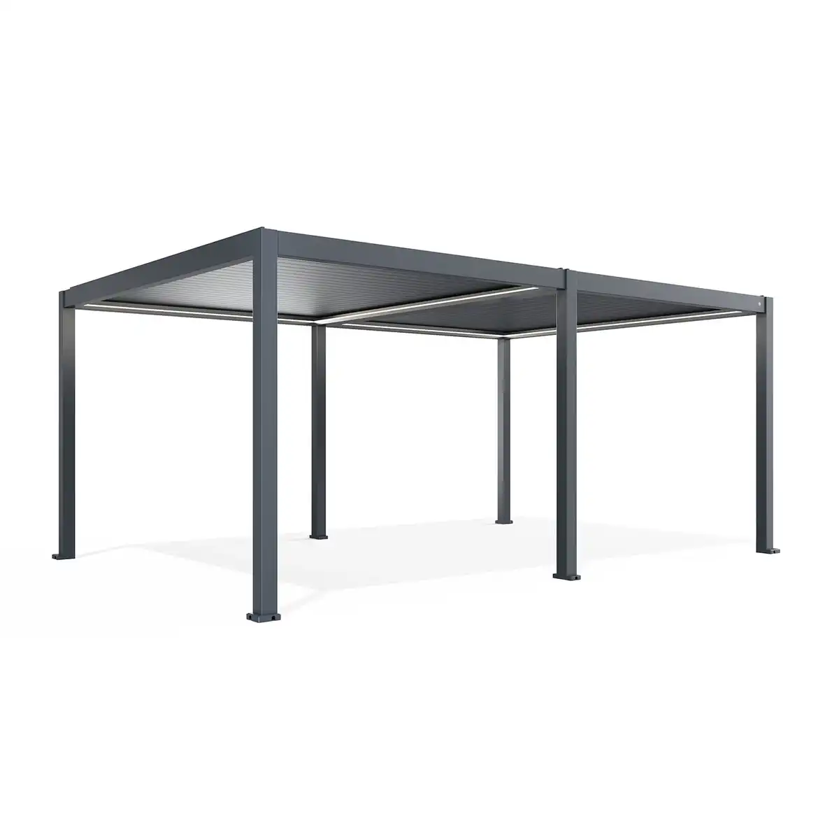 Elektryczna pergola tarasowa PRIME z oświetleniem LED 4x6m