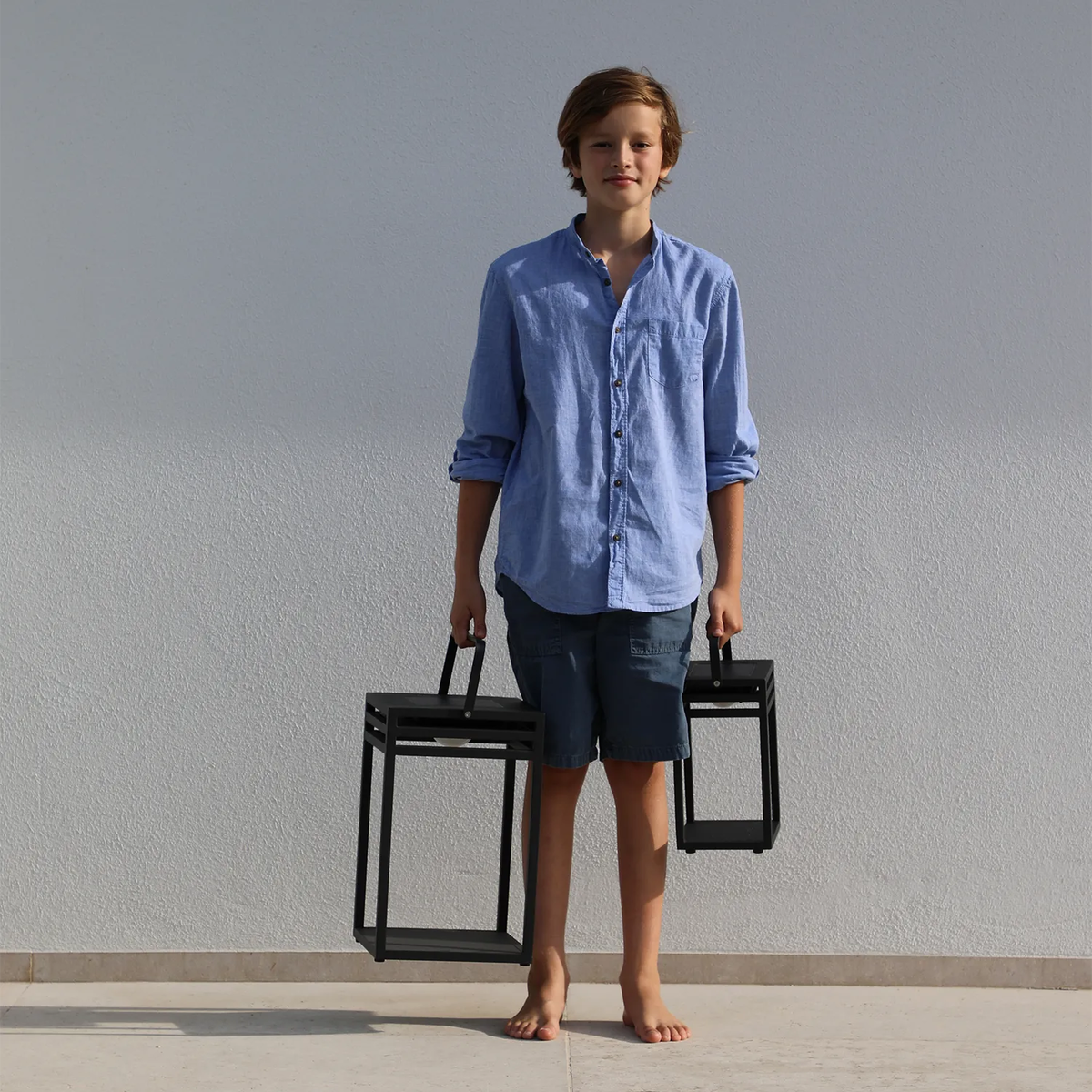 Lampa solarna EMMA antracyt 25x25x40cm