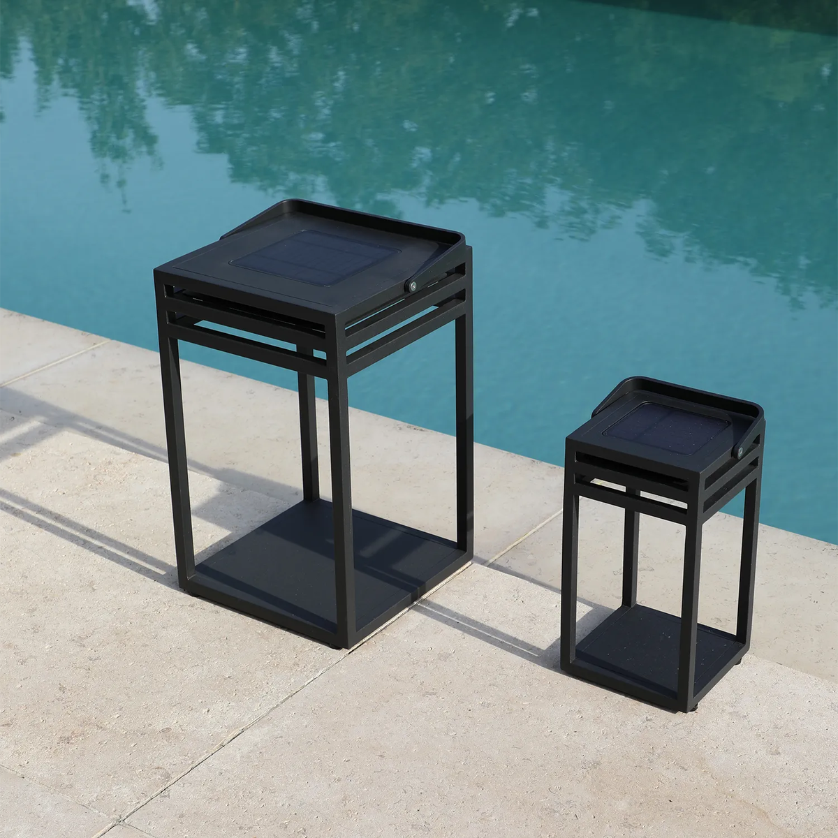 Lampa solarna EMMA antracyt 25x25x40cm