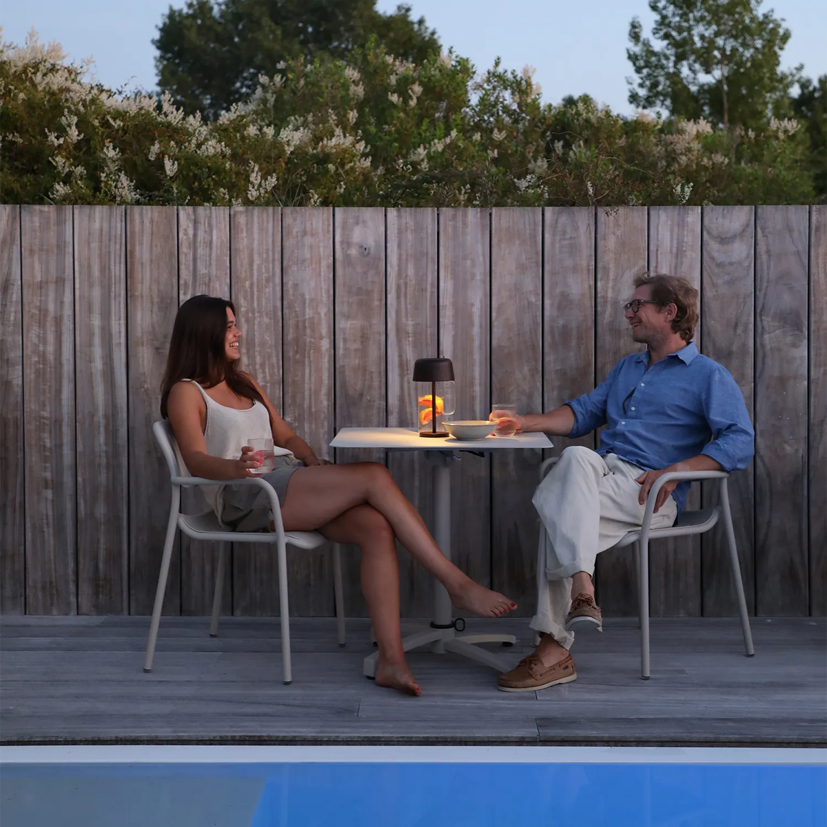 Lampa solarna JAMES antracyt ⌀22x38cm