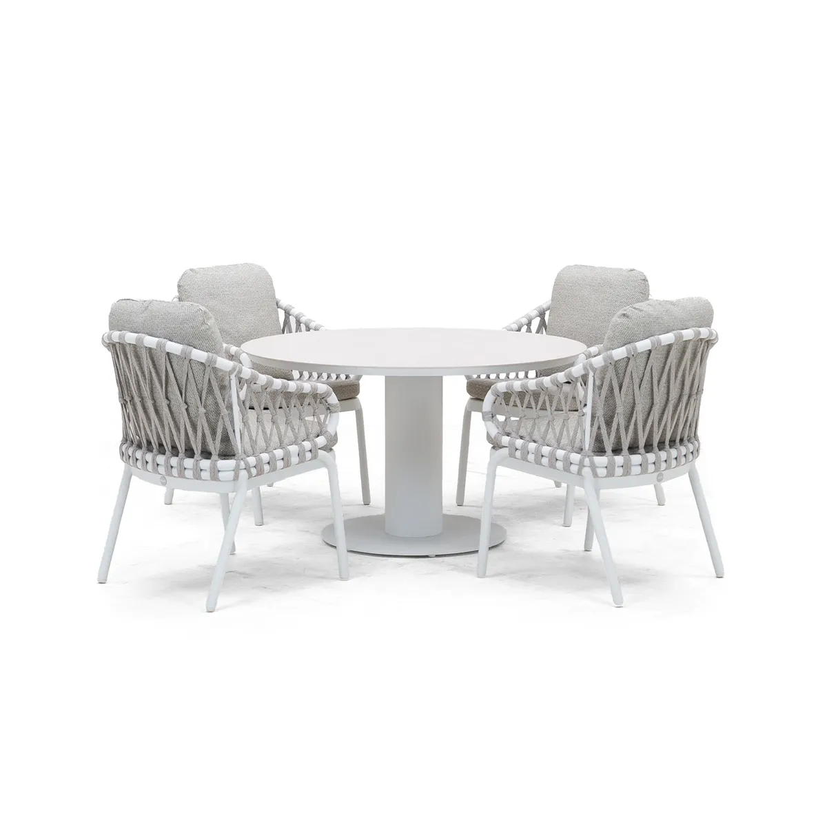 Meble ogrodowe LUGO + 4x fotel TOUCH mokka 1945 OUTLET (1)
