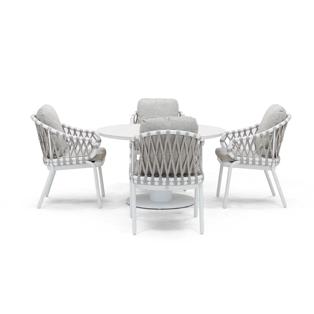 Meble ogrodowe LUGO + 4x fotel TOUCH mokka 1945 OUTLET (1)