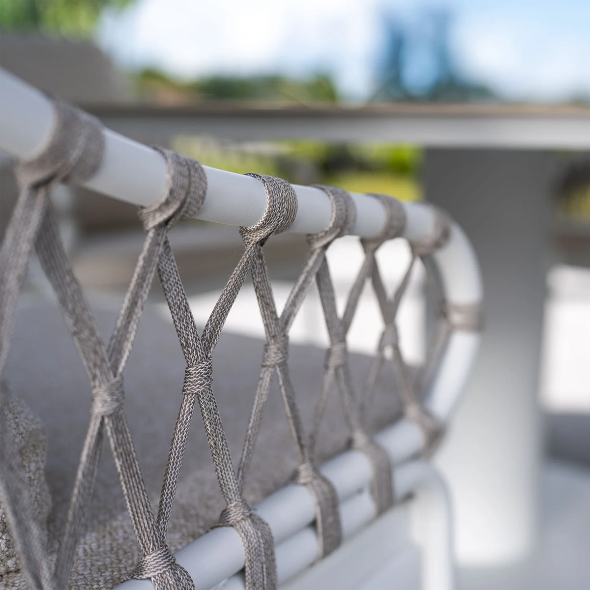 Meble ogrodowe TUBE Ø120cm biały 1792 OUTLET 