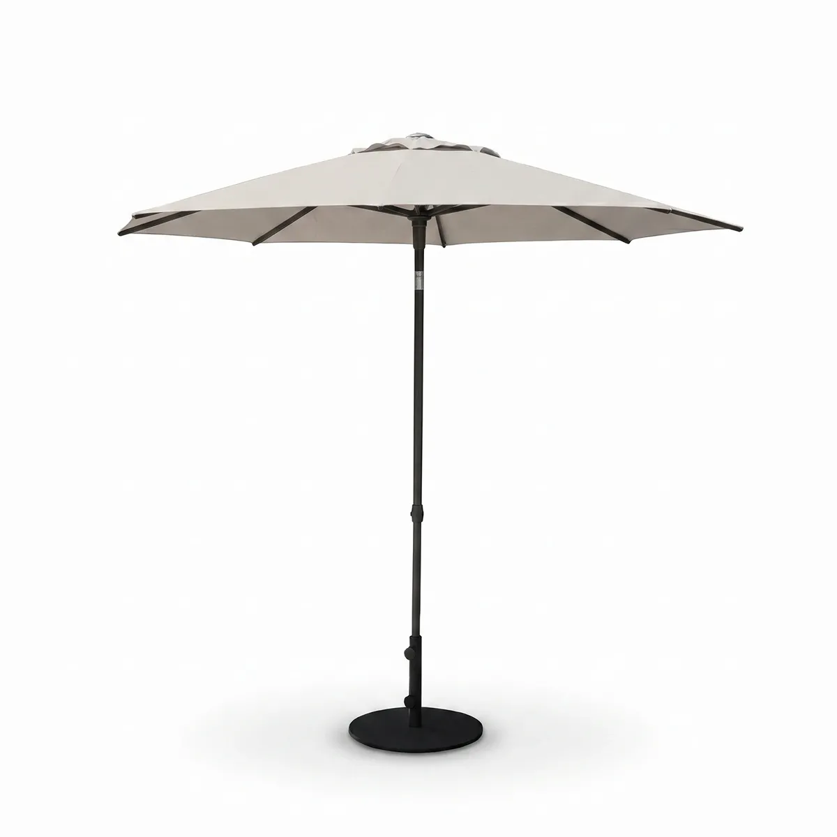 Parasol MAROCCO 4x4m szary + baza 200kg szara 1457 OUTLET (1)