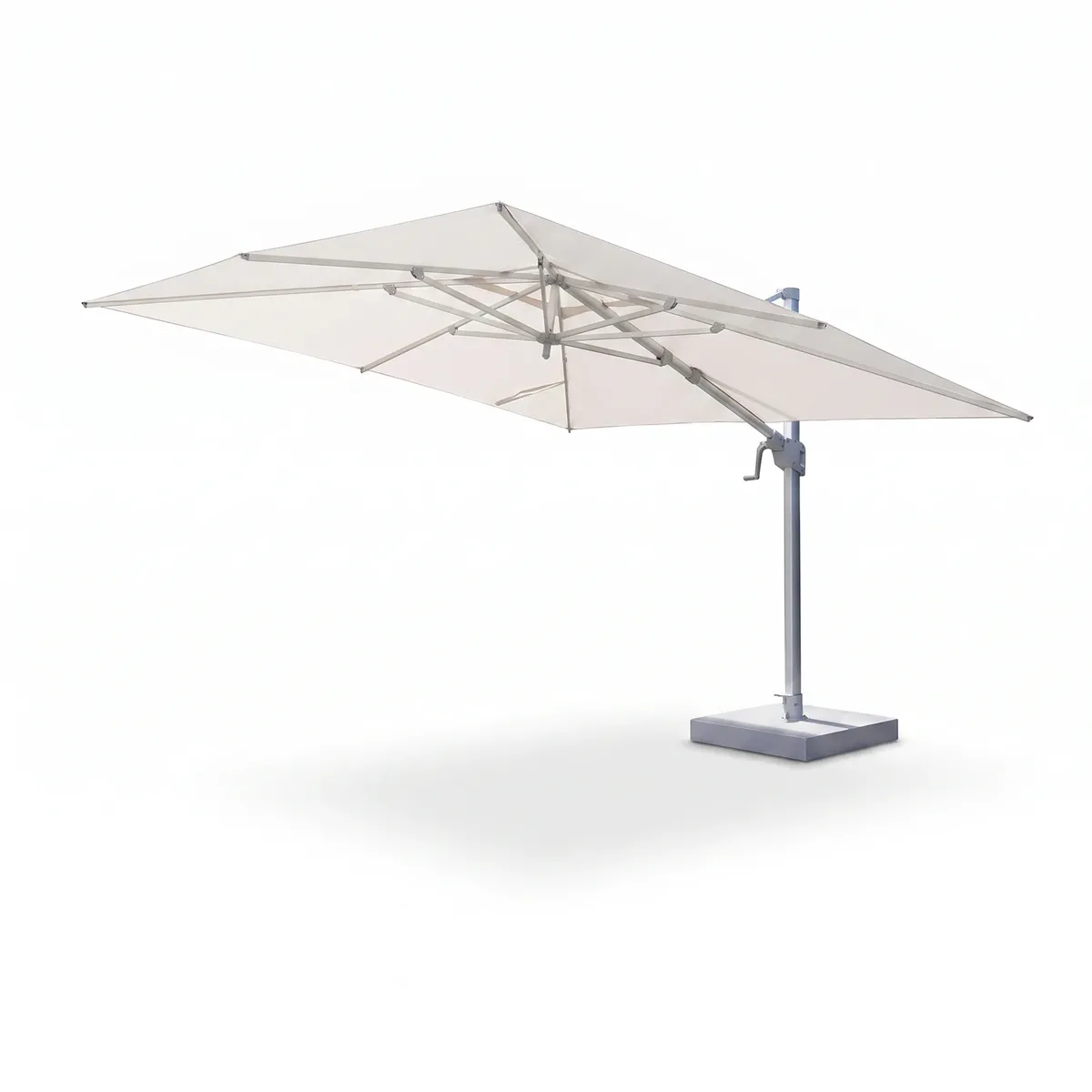 Parasol MONACO 3x3m antracyt + baza 100kg czarna 1455 OUTLET (1)
