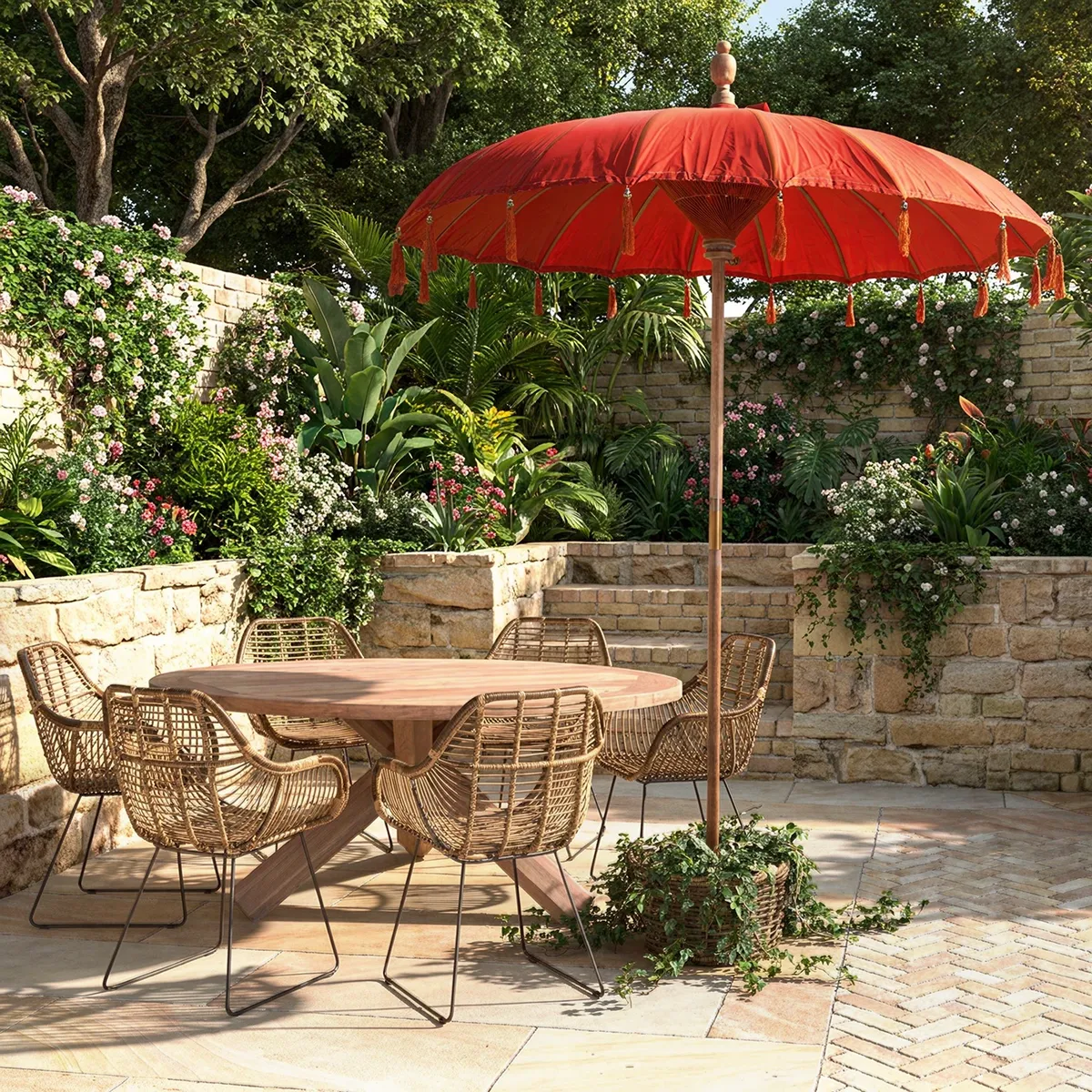 Parasol ogrodowy ​​​​​​Bali Ø 1,85m
