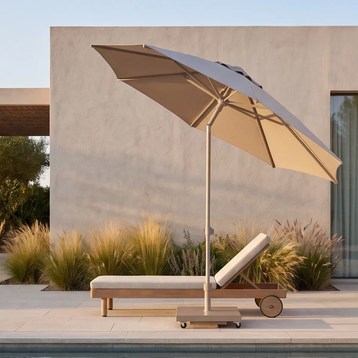Parasol ogrodowy ​​​​​​ZENITH Ø2m antracyt (2)