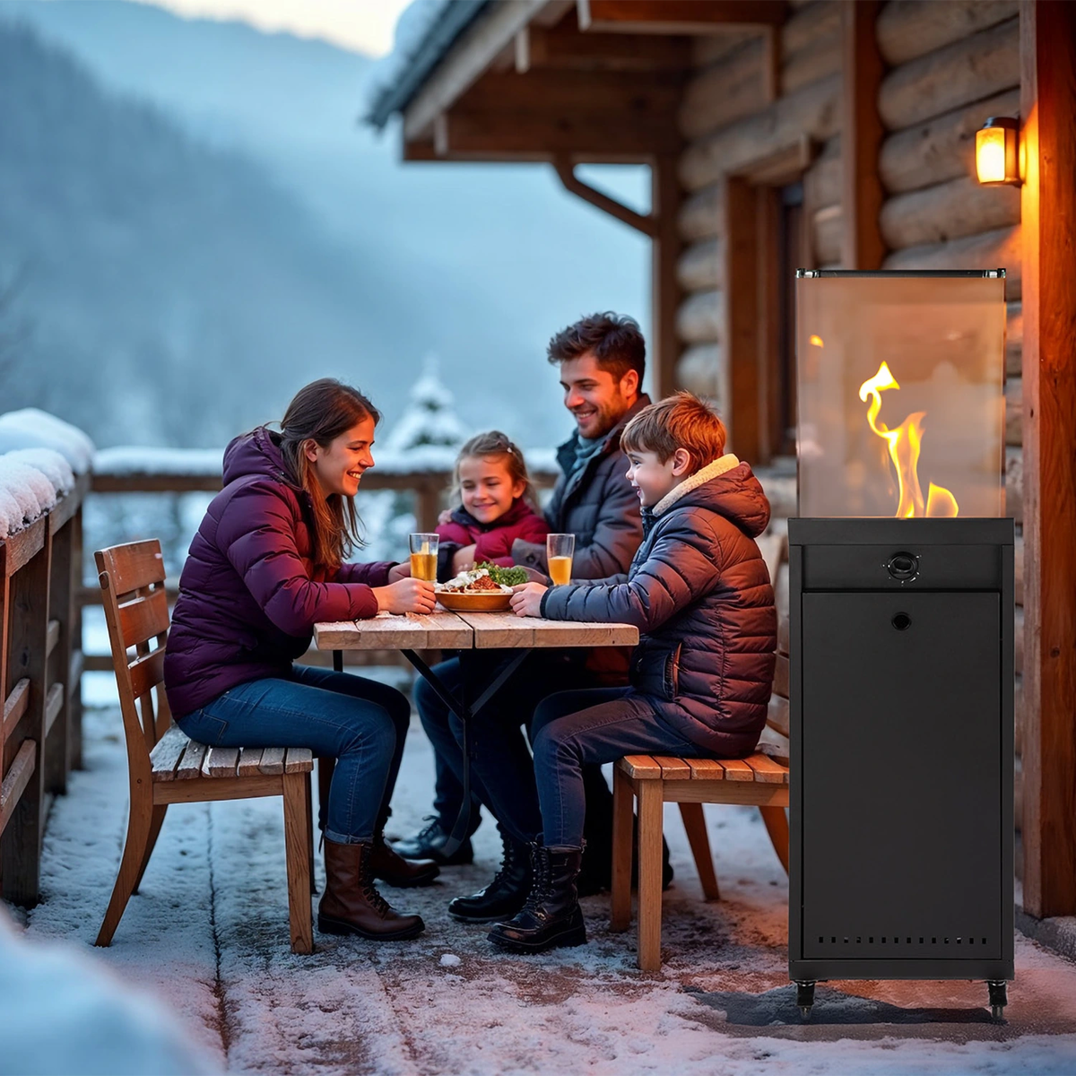 Promiennik gazowy ELDFEL antracyt