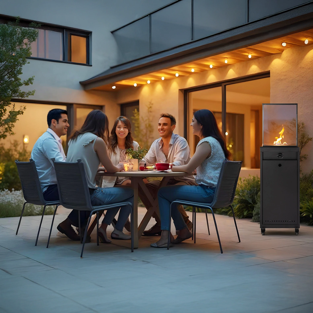 Promiennik gazowy ELDFEL antracyt