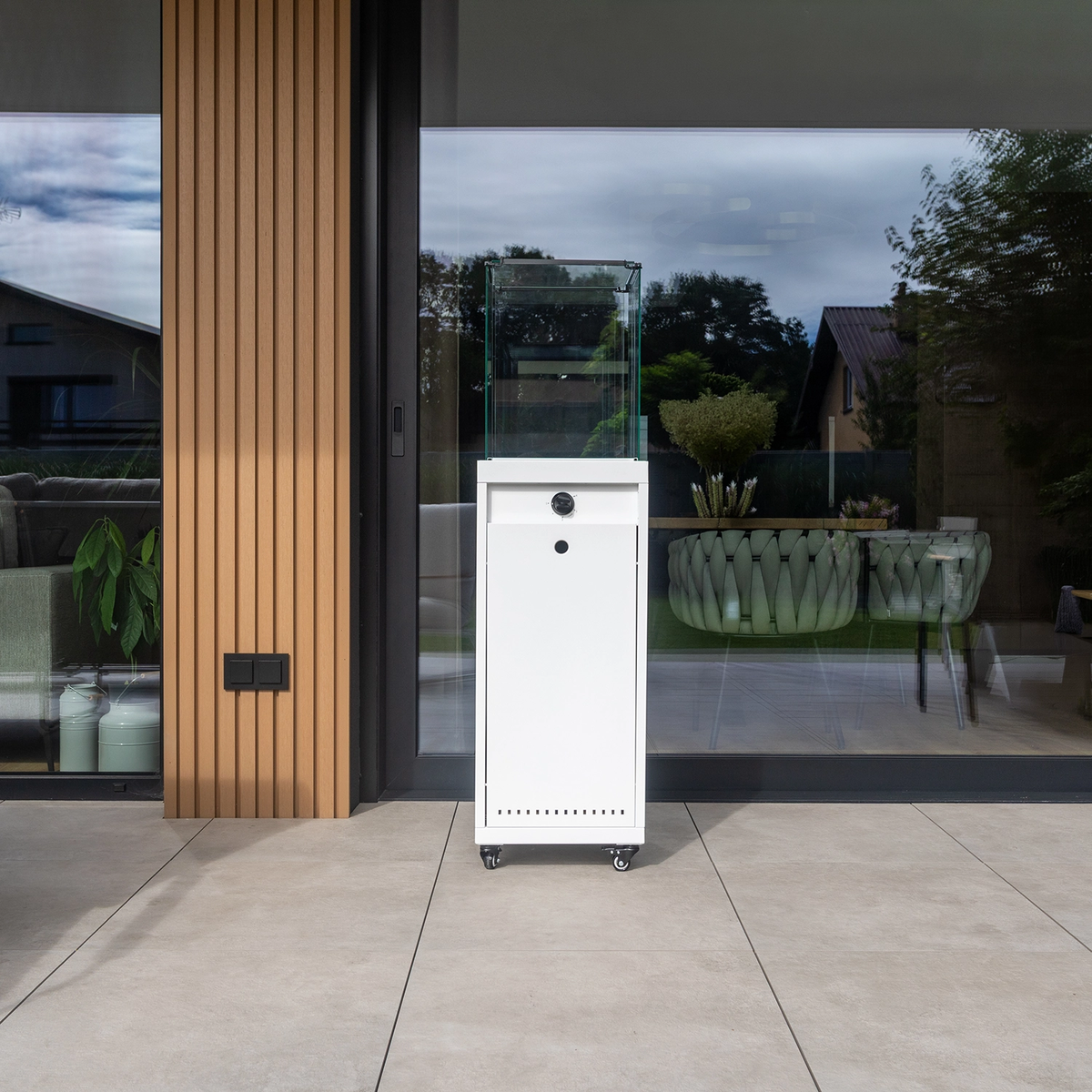 Promiennik gazowy ELDFEL biały