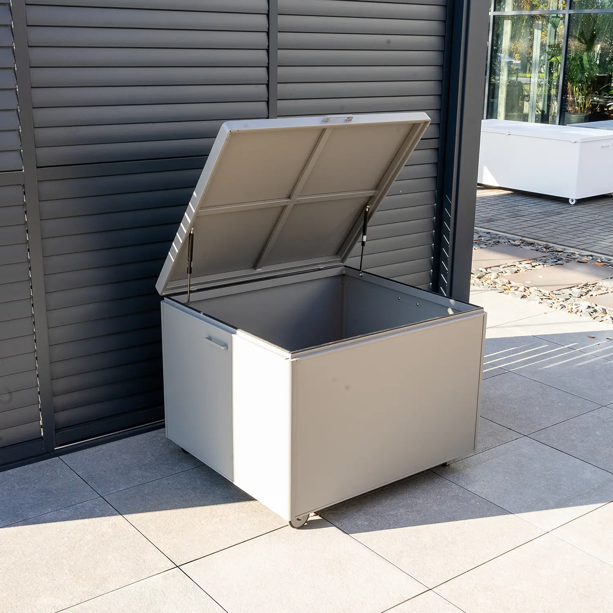 Skrzynia na taras CONTENITORE 100cm szara 1880 OUTLET