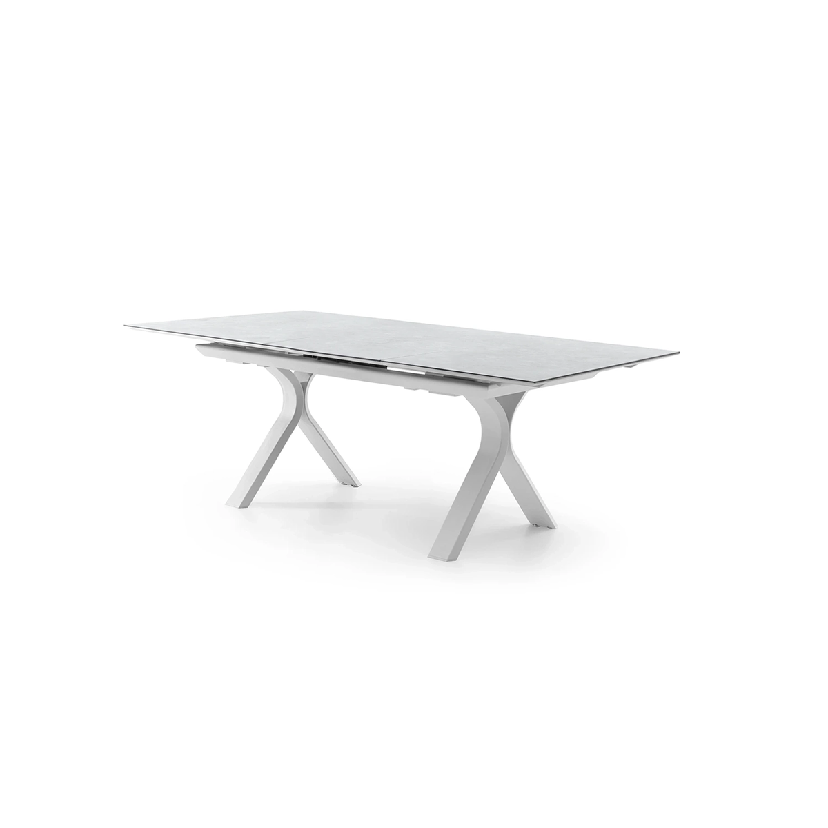 Stół ogrodowy TORO 180 - 240 cm biały