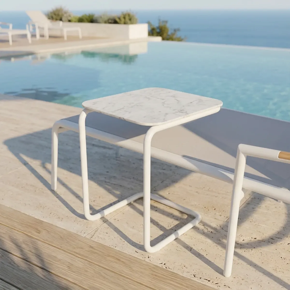 Stolik ogrodowy BREEZE biały