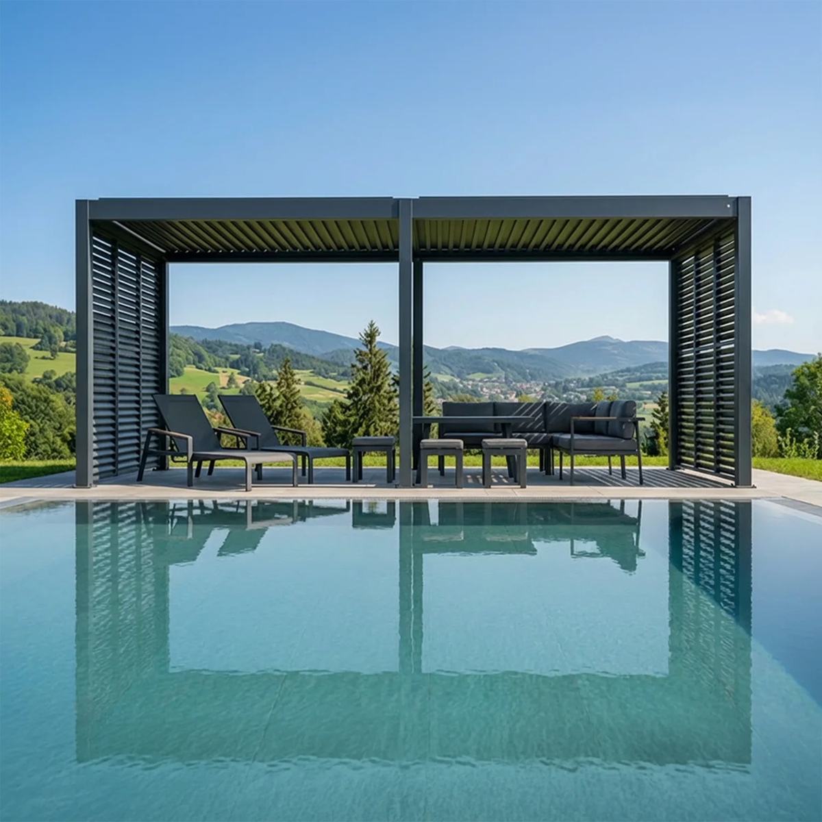 Zadaszenie tarasowe PERARA ECO 3x6m antracyt