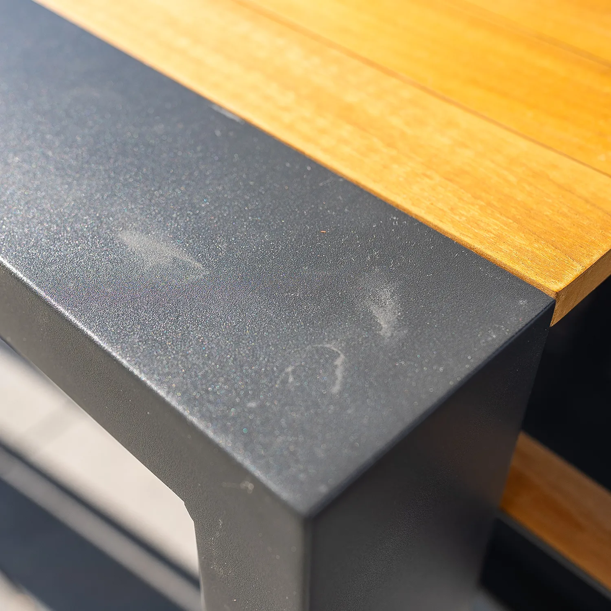 Zestaw jadalniany RIALTO 265-332 + 8x SOLLER TEAK antracyt 1882 OUTLET